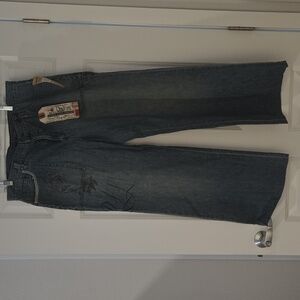 Vintage Lauren Relaxed Fit Jeans with Embroidery Women 14